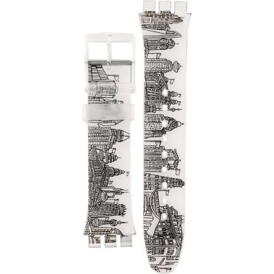 Swatch Plastic - Originals Large (41mm) SUO/SO29/SO32 ASUOZ197 SUOZ197 The Swatch Art Peace Hotel Band