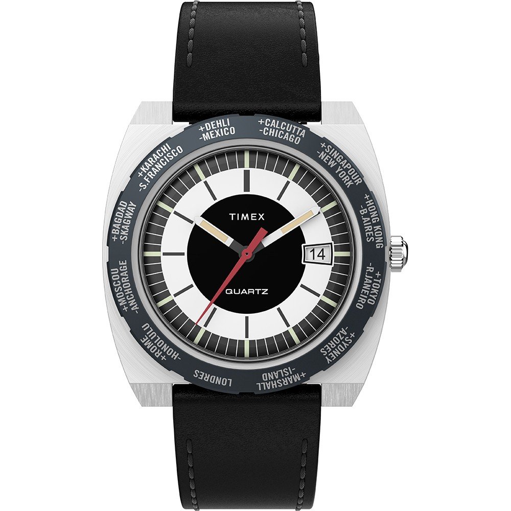 Timex Q TW2V69500 Q World Time Ring Reissue Uhr
