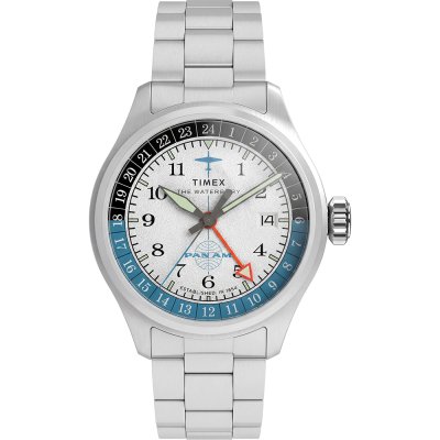 Timex Re-Issues TW2Y94600 Pan Am® x Waterbury GMT Uhr