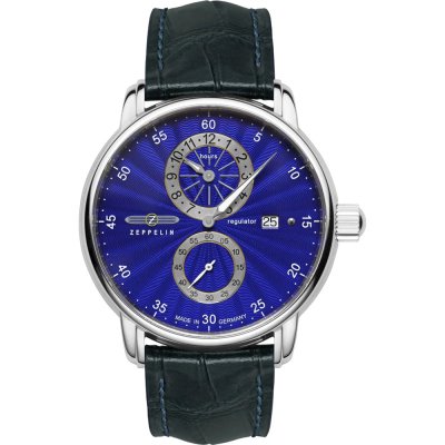 Zeppelin Friedrichshafen 8626-3 Ultramarin Regulator Uhr