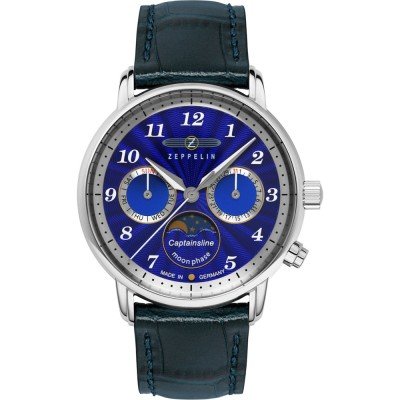 Zeppelin Friedrichshafen 8639-3 Ultramarin Captain's Line Uhr
